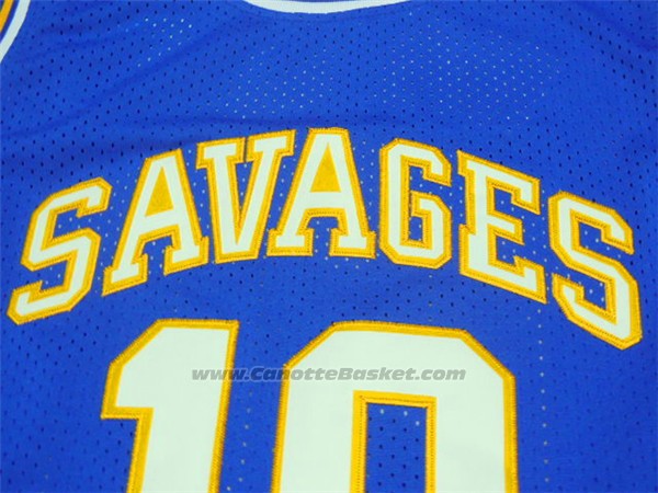 Maglia NCAA Oklahoma State Dennis Rodman #10 Retro Blu